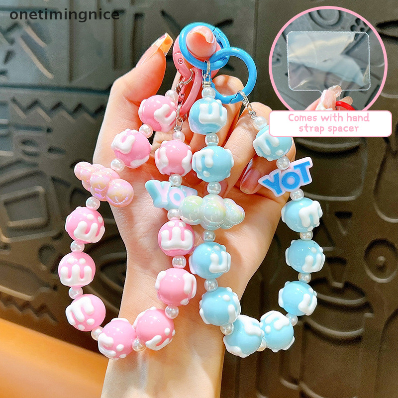 Onetimingnice โทรศัพท์มือถือ Lanyard สายรัดข้อมือ Handmade เคสโทรศัพท์ Chain จี้พวงกุญแจกระเป๋าเป้สะพายหลังอุปกรณ์เสริมของขวัญ Universal คลิป Onetimingnice