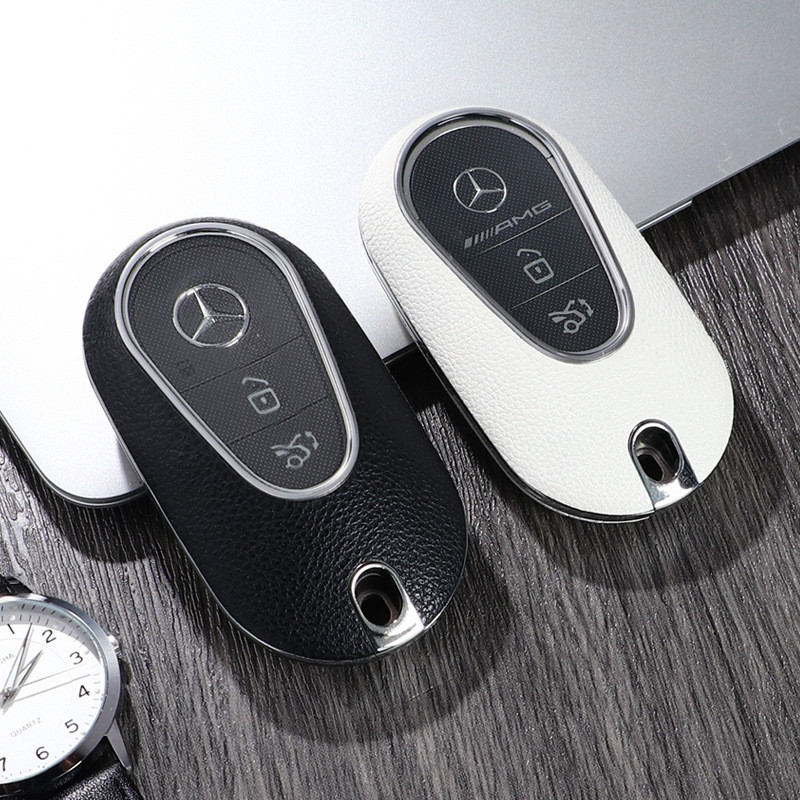 Mercedes-benz ABS Simple Key Cover เหมาะสําหรับ E300l C200l EQE S-Class GLA GLC300l GLB รวมทุกอย่างก