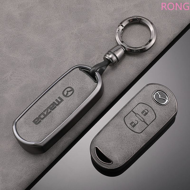 Tpu + หนังรถ Remote Key กรณี Fob สําหรับ Mazda 2 3 6 Atenza Axela Demio CX-5 CX5 CX-3 CX7 CX-9 2015 2016 2017 2018 2019 อุปกรณ์เสริม