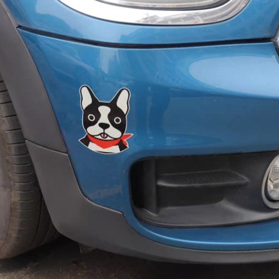 MINI COOPER car tail cartoon dog sticker COUNTRYMAN CLUBMAN F54 F55 F56 F57 F60 R60 R53 R56 R55 R61 car window decoration sticker - รูปที่ 3