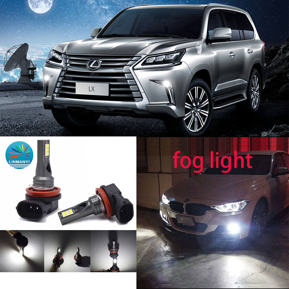 สําหรับ Lexus LX (J2) 2008-2023 (โคมไฟหมอก) -หลอดไฟ LED LAI ด้านหน้า 6000K 12V-24V สีขาวสว่าง (1 คู่
