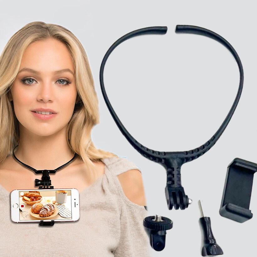 คล้องคอ GoPro และโทรศัพท์มือถือ - GoPro Neck Holder ขายึดคล้องคอ อุปกรณ์ทั้งเซ็ตใช้ได้ทั้งกล้องและมือถือ