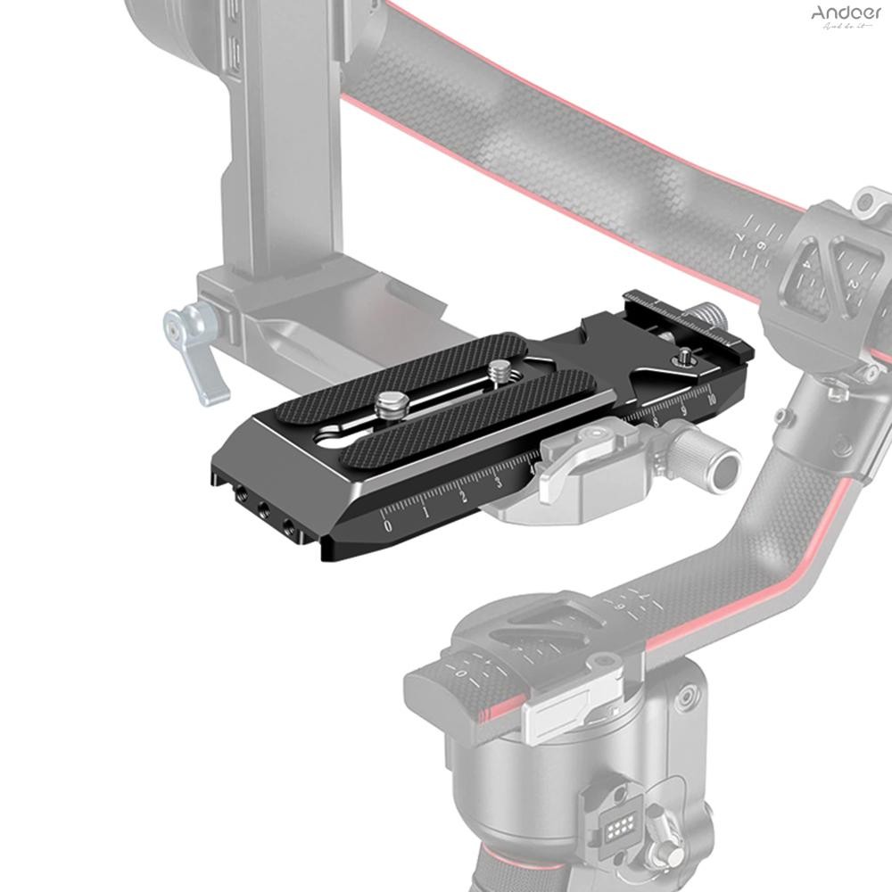 แผ่นวางจําหน่ายอย่างรวดเร็วสําหรับ Gimbal อลูมิเนียม Arca-Swiss Quick Release แผ่นอะแดปเตอร์สําหรับ DJI Ronin RS2 RSC2