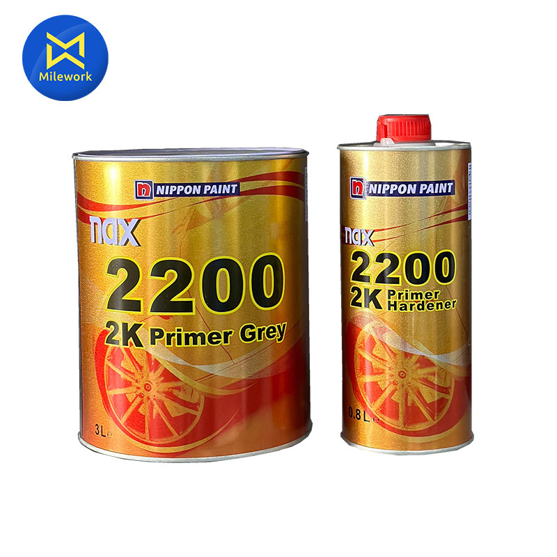 สีรองพื้น Nippon Paint รุ่น NAX 2200 ระบบ 2K เกรด PRIMER ชุด GREY+HARD(3L+0.8L)