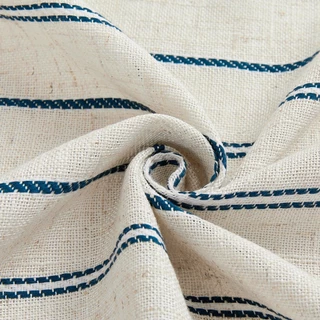 Retro ผ้าลินินธรรมชาติผสม Sheer Tie Up บอลลูนผ้าม่านสีฟ้ารูปแบบแนวตั้งชั้นยกโรมัน Blind Farmhouse Deisgn Boho ผ้าม่านสําหรับหน้าต่างขนาดเล็ก Cafe Rod กระเป๋า