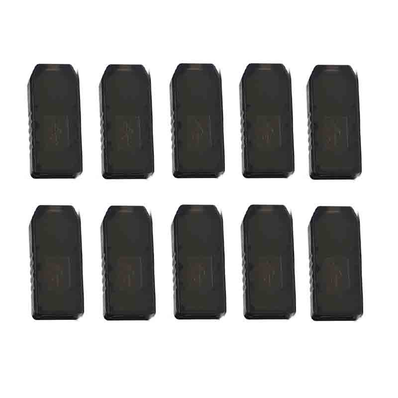 10 ชิ้น USB shell TTL ดาวน์โหลดสายอัพเกรด boost กล่อง shell สีฟ้าโปร่งใส