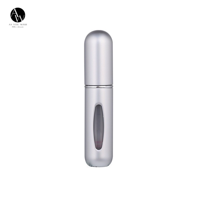 ที่ใส่น้ำหอม ขวดสเปรย์แบ่งน้ำหอม ขนาด 5ml สีเงิน