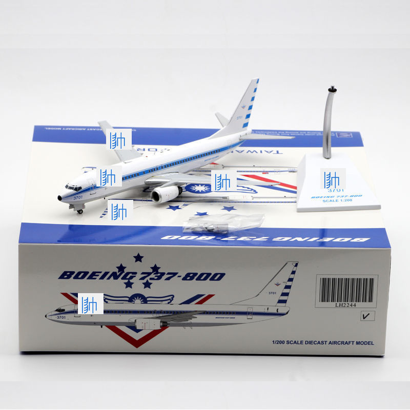 JC Wings LH2244 กองทัพไต้หวันจีน B737-800 3701 1: 200 โมเดลเครื่องบินโลหะผสม