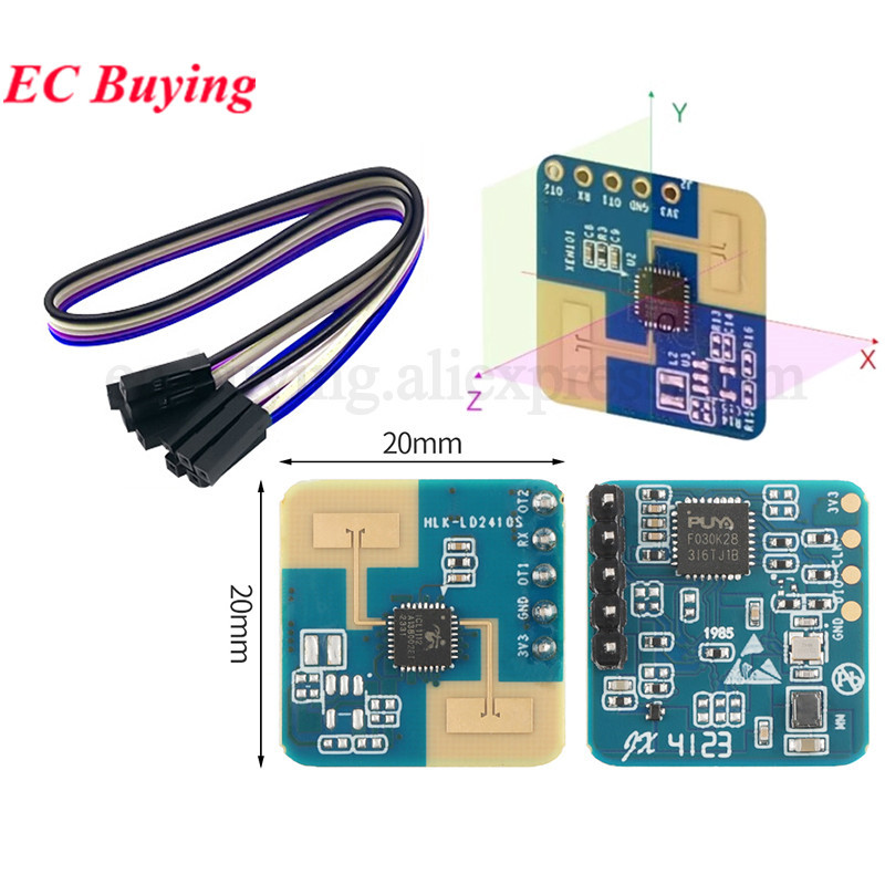 5 ชิ้น/1 ชิ้น HLK-LD2410S 24G mmWave FMCW มิลลิเมตร MM Wave 8M Human Presence Status Radar Sensor Mo