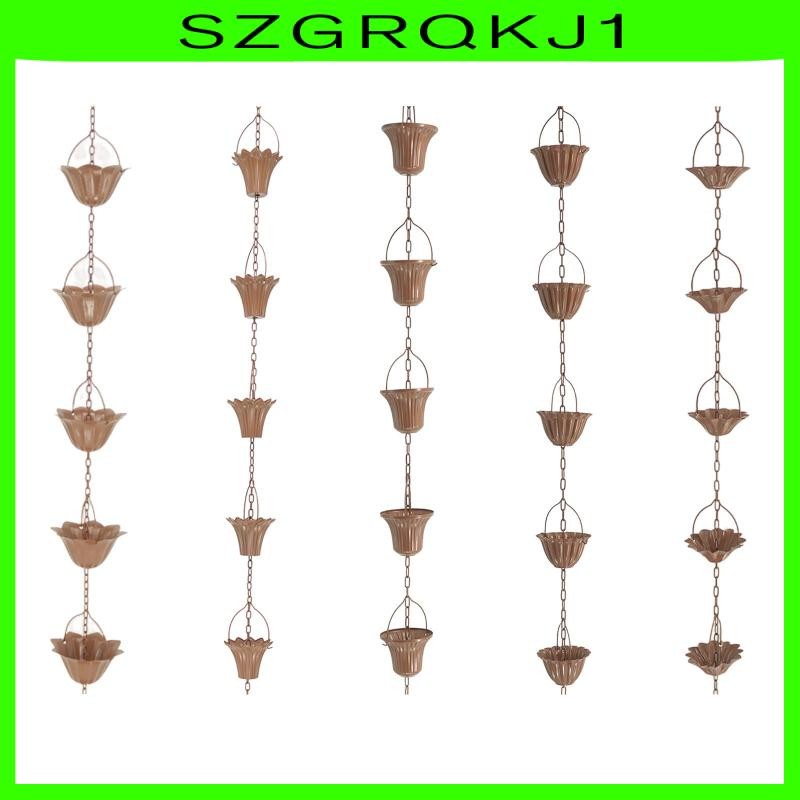 [szgrqkj1] 3.3ft Rain Chain นอก Villas, Courtyards Gutters Rainwater Catcher Chains