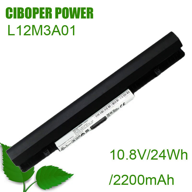 CP Genuine Laptop Battery L12M3A01 10.8V/24Wh/2200mAh L12S3F01 L12C3A01 For IdeaPad S20-30 S210 S215