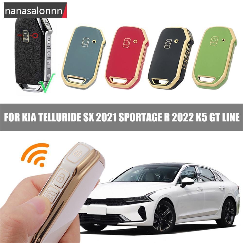 Nanasn| รถ Remote Key กรณีเปลือกป้องกัน Fob สําหรับ Kia Telluride SX 2021 Sportage R 2022 K5 GT Line