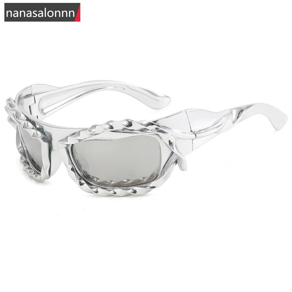 Nanasn| โอ้อวดy2kแว่นตากันแดดcoolกีฬาsunแว่นตาสําหรับผู้หญิงผู้ชายparty Shades Hip Hop Retro 2000 แว