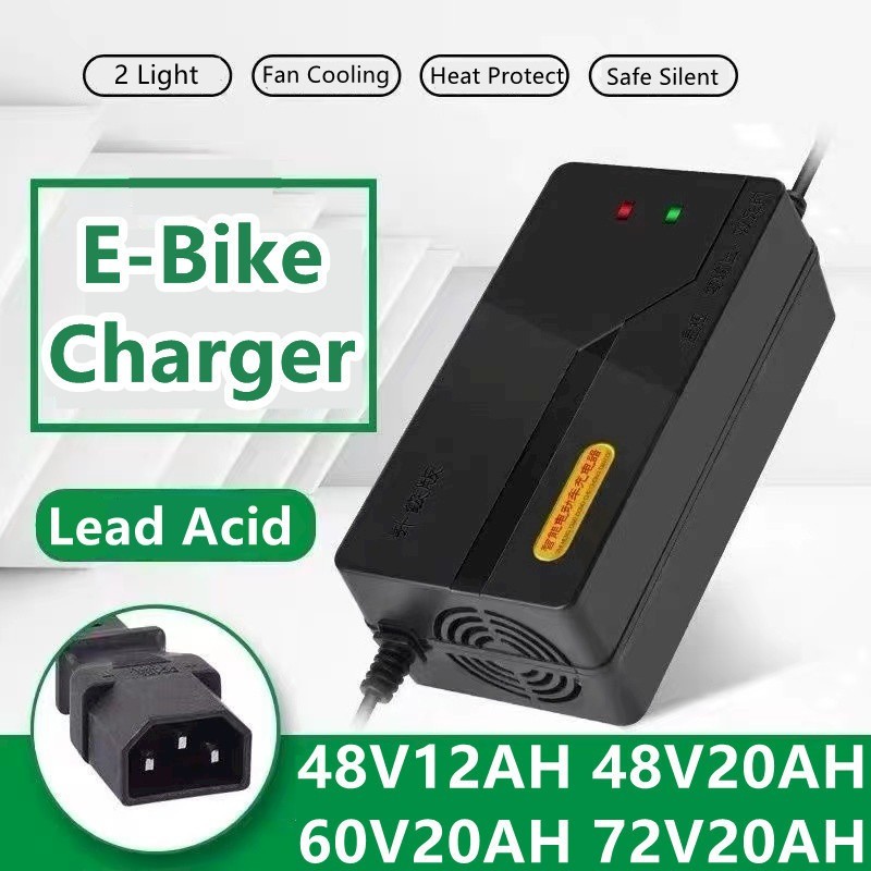 48v 12AH 48V 20AH 60V 20AH 72V 20AH พัดลมไฟฟ้าจักรยานแบตเตอรี่ชาร์จ Ebike Ebike E-Bike Charger Tricy