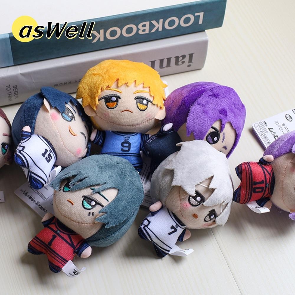 Aswell พวงกุญแจตุ๊กตา, Rin Itoshi Isagi Yoichi Mikage Reo BLUE LOCK ตุ๊กตาสัตว์ปุย, จี้ตุ๊กตาตุ๊กตาตุ๊กตานุ่มน่ารัก