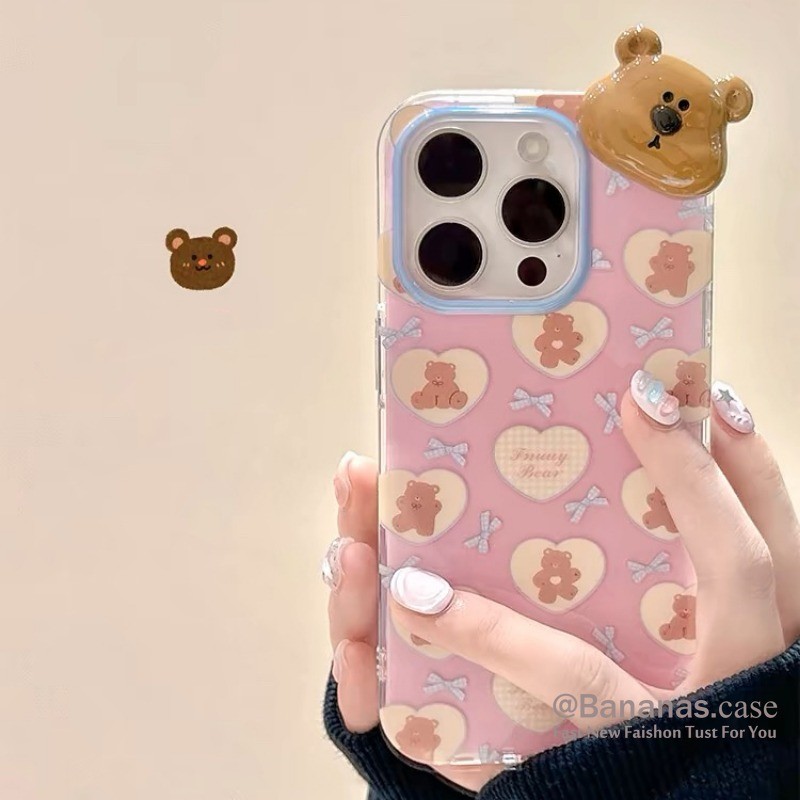 IPhone 17 16 15 14 13 12 11 Pro Max X Xr Xs Max 7 8 Plus SE2020 เคสโทรศัพท์หวานน่ารักดอกทิวลิปสีชมพูรูปแบบกระต่าย + Lanyard Clear Soft ฝาหลัง