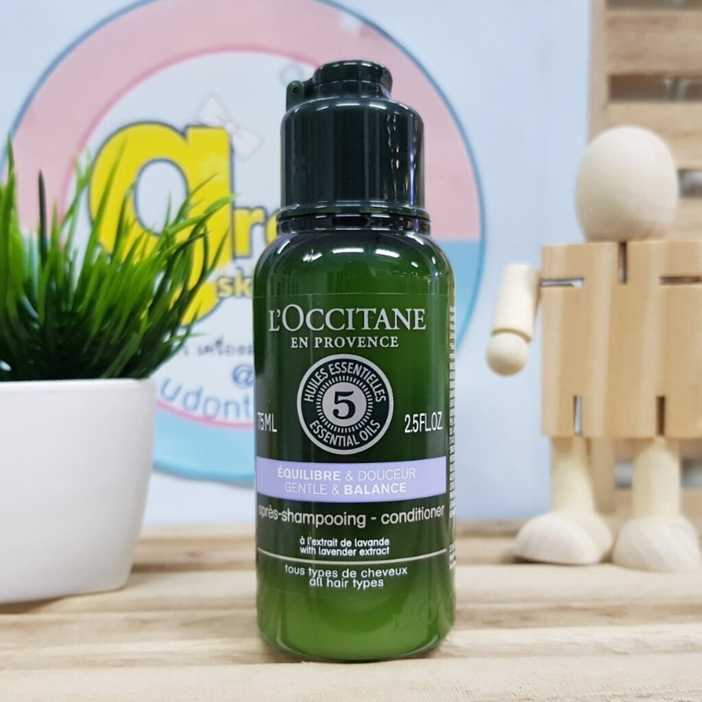 ครีมนวด ขนาด พกพา L'occitane Gentle Balance Micellar Conditioner With Lavender Extract 75ml ครีมนวด