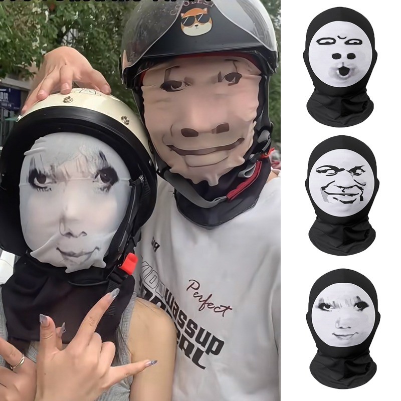 หลงตู อิโมจิ, หมวก, หน้ากากตลก, หน้าตลกแต่งตัว, หน้ากากหลอก, ฝาครอบหัวหากิน เพราะ หน้ากาก