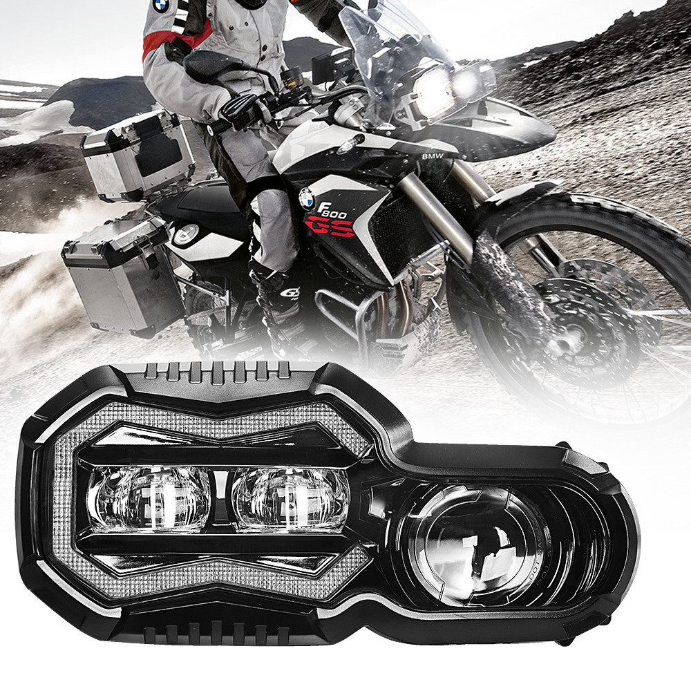 Hfmoto เหมาะสําหรับ BMW F800GS F800R F700GS F650GS ผจญภัยรถจักรยานยนต์ LED โปรเจคเตอร์ไฟหน้า