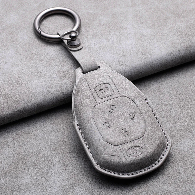 Leather Car Key Case Cover For GAC Trumpchi GS4 GM8 GA3 GA6 SGS7 GA4 GS5 GS3 Legend GS8 Empow J11 J1