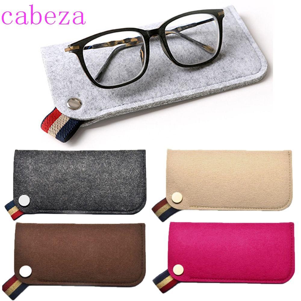 Cabeza แว่นตากันแดดกระเป๋าอุปกรณ์เสริมแบบพกพาแฟชั่น Felt ผ้าคอนเทนเนอร์แว่นตากันแดดแว่นตา