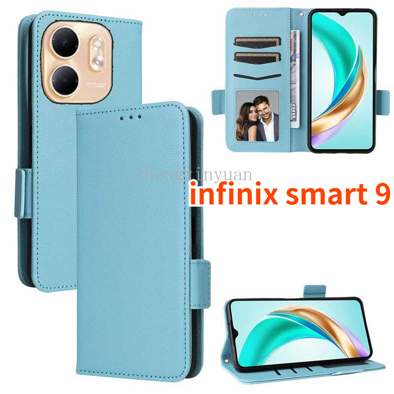 Infinix Smart 9 4G 5G 2024 สําหรับ InfinixSmart9 Smart9 Bracket Soft TPU Edge กันกระแทกฝาครอบโทรศัพท์