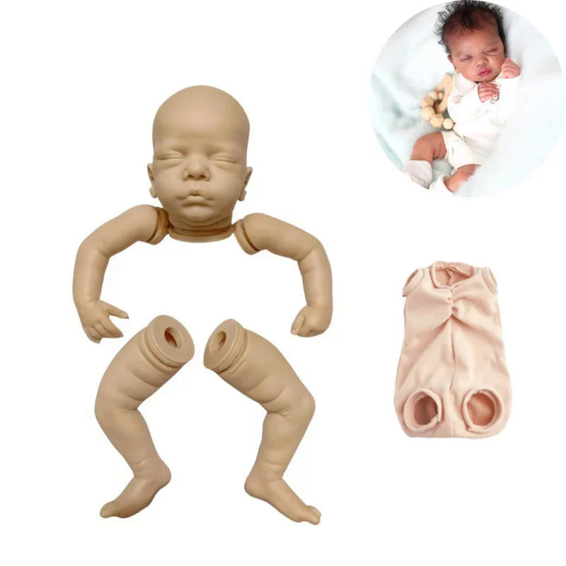19 Inch Unpainted Reborn Baby Doll Kit Romy Sleeping Baby Molds Blank Unfinished Unassembled Kit Reb