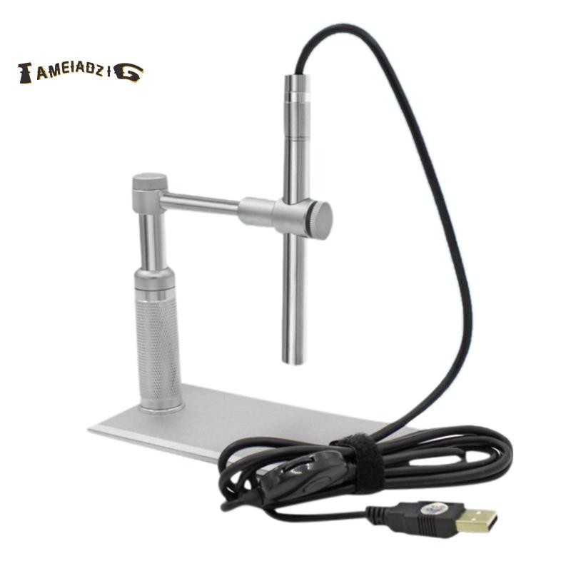 ⭐กล้องจุลทรรศน์ดิจิตอล USB 2MP 500X 8 LED ขาตั้งกล้อง Microscopy CMOS Sensor 2 ล้านพิกเซลปุ่มควบคุมปรับ