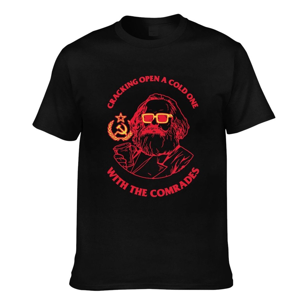Marxism Engels Lenin Stalin Mens Cool Tshirt เสื้อผ้าแฟชั่น