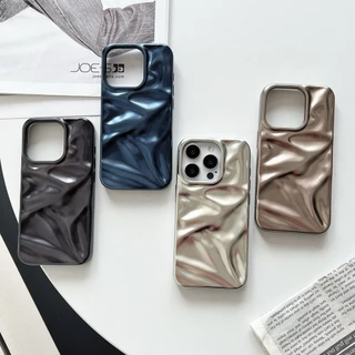 ริ้วรอยด้านสี่สีเหมาะสําหรับเคสโทรศัพท์ IPhone 17 ProMax 17 Air 16 Pro, Apple 15 Premium Soft Case 14/13/12/11
