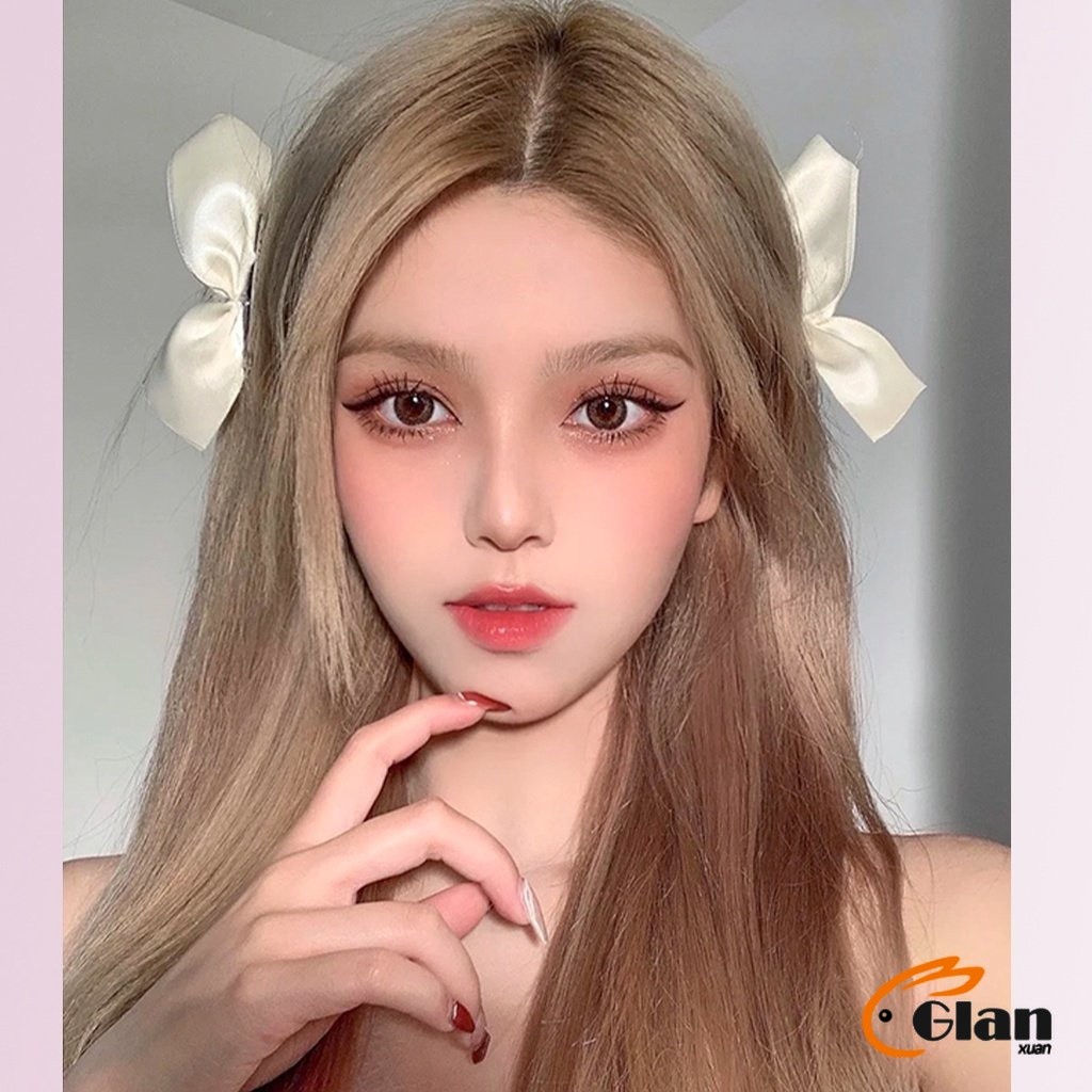 Glanxuan กิ๊ฟหนีบผม ประดับโบว์ และพลอยเทียม ขนาดใหญ่ สําหรับผู้หญิง กิ๊บติดผมสตรีสไตล์เกาหลี Hair Clips