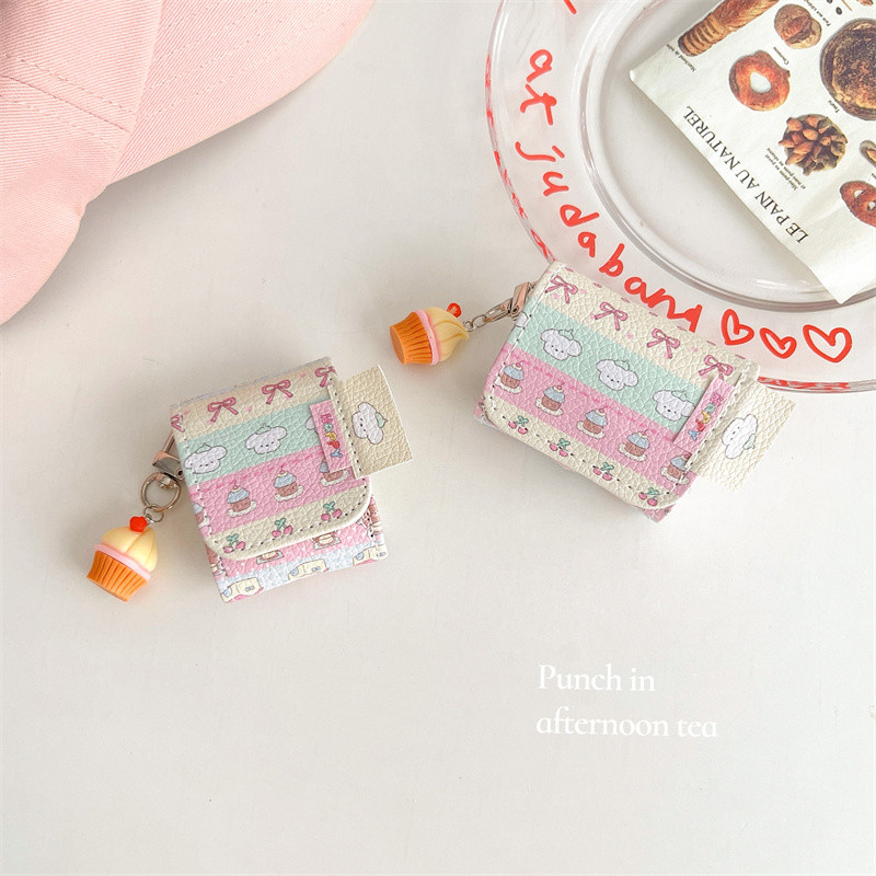 สุนัขขนมสําหรับ Airpods 1/2 3 Pro2 Pro3 Airpods4 ชุดหูฟังไร้สายบลูทูธป้องกันกรณี AirPods pro2 Pro3 3