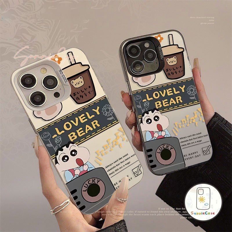 เคส Samsung A55 A54 A14 A23 A53 A02s A03 A04s A13 A05s A03 A05 A03s A24 A34 A12 A11A32A15 เคส ชินจัง โชคดี น่ารักจัง เคส