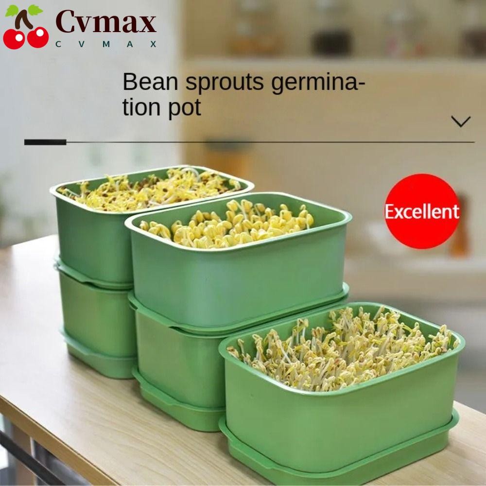 ถาดปลูกถั่วงอก CVMAX, ตัวช่วยปลูกถั่วงอกไร้ดิน, แผ่นงอกไฮโดรโปนิกส์, เครื่องมือพืชสวน, ถาดเพาะกล้าอเนกประสงค์แบบใช้ซ้ําได้