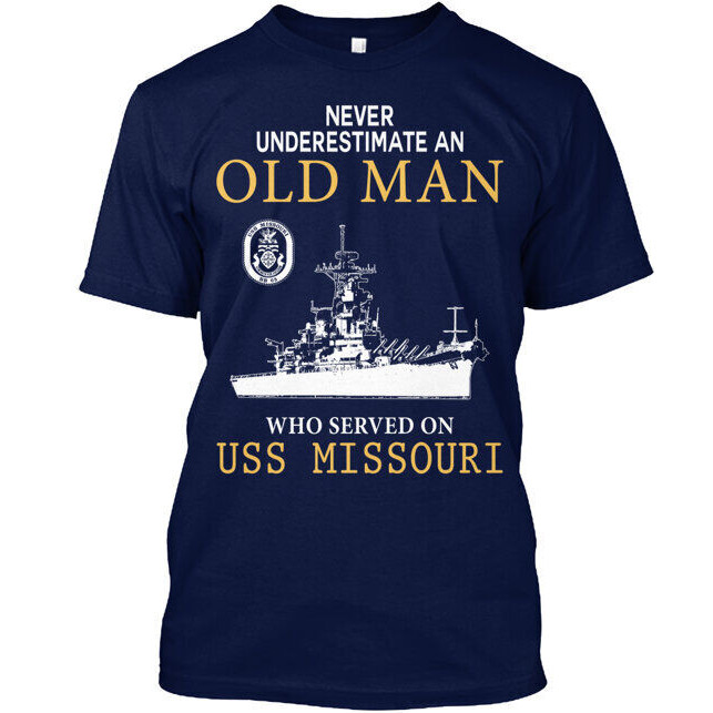 เสื้อยืด Old Man Uss Missouri Bb 63