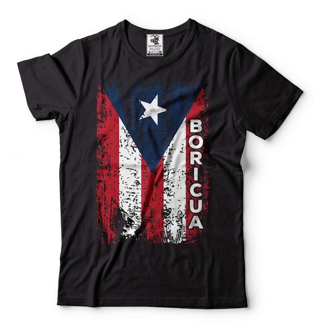 Mens Boricua เสื้อยืด Puerto Rico เสื้อ Puerto Rico National Flag Country เสื้อ