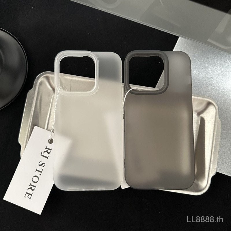 เคสมือถือสำหรับ iPhone Creative Frosted 16/15/14/13PROMAX สีขาว12/11pro เคสนิ่มกันกระแทก xsmax/XR 7/8PLUS เคสป้องกันแบบเต็มรูขนาดใหญ่ Peyx