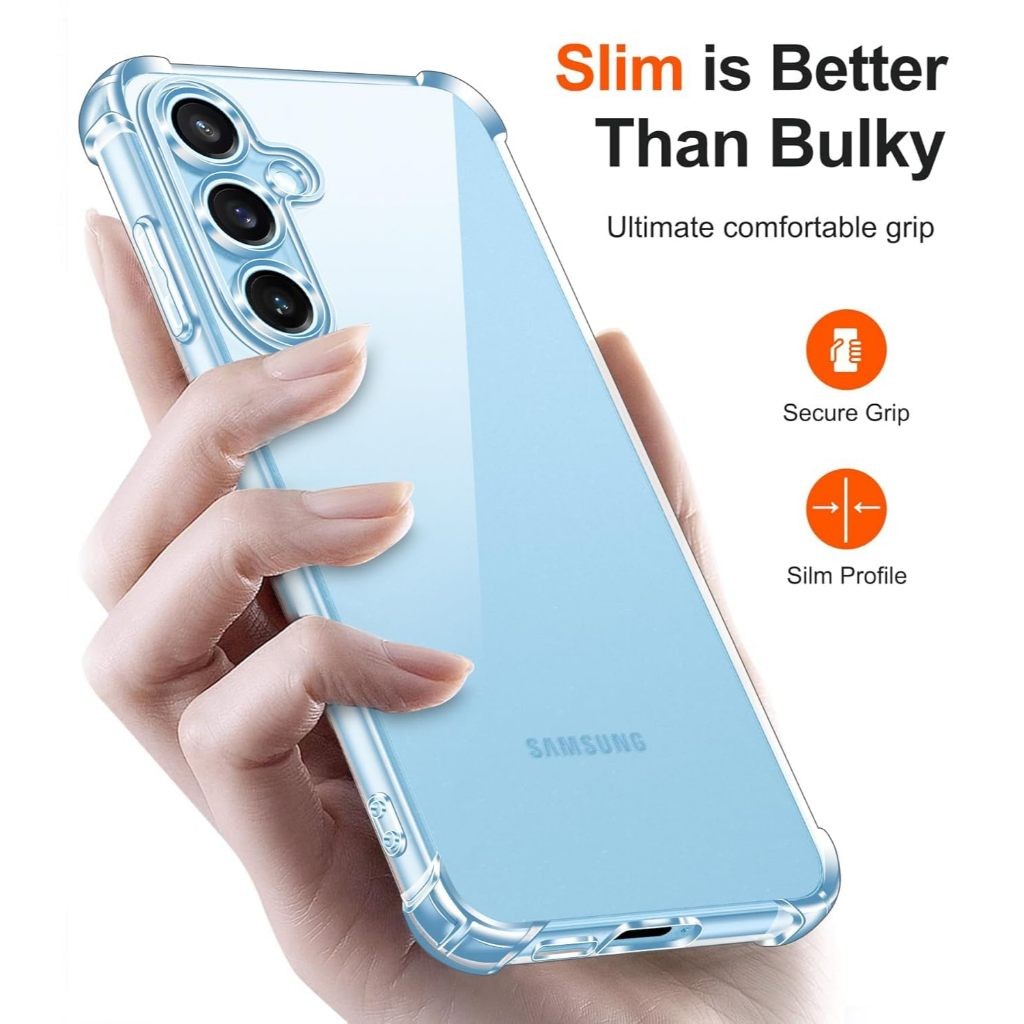 เคสใสนิ่ม กันกระแทก Samsung S25 FE S24 FE S23 FE  5G เคสใส TPU กันกระแทก กันกล้อง