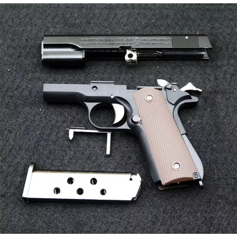 COD Colt M1911 Bronning ของเล่นโมเดลปืนพกโลหะเต็มรูปแบบสามารถถอดออกได้และไม่สามารถยิงได้ตามสัดส่วน