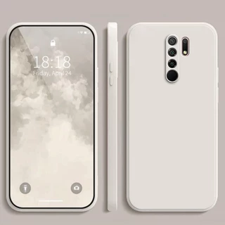 เคส Redmi 9 ,สีทึบ เรดมี่ 9 เคสป้องกันซิลิโคนป้องกันการตกสีพื้นเรียบง่าย ยัง YT