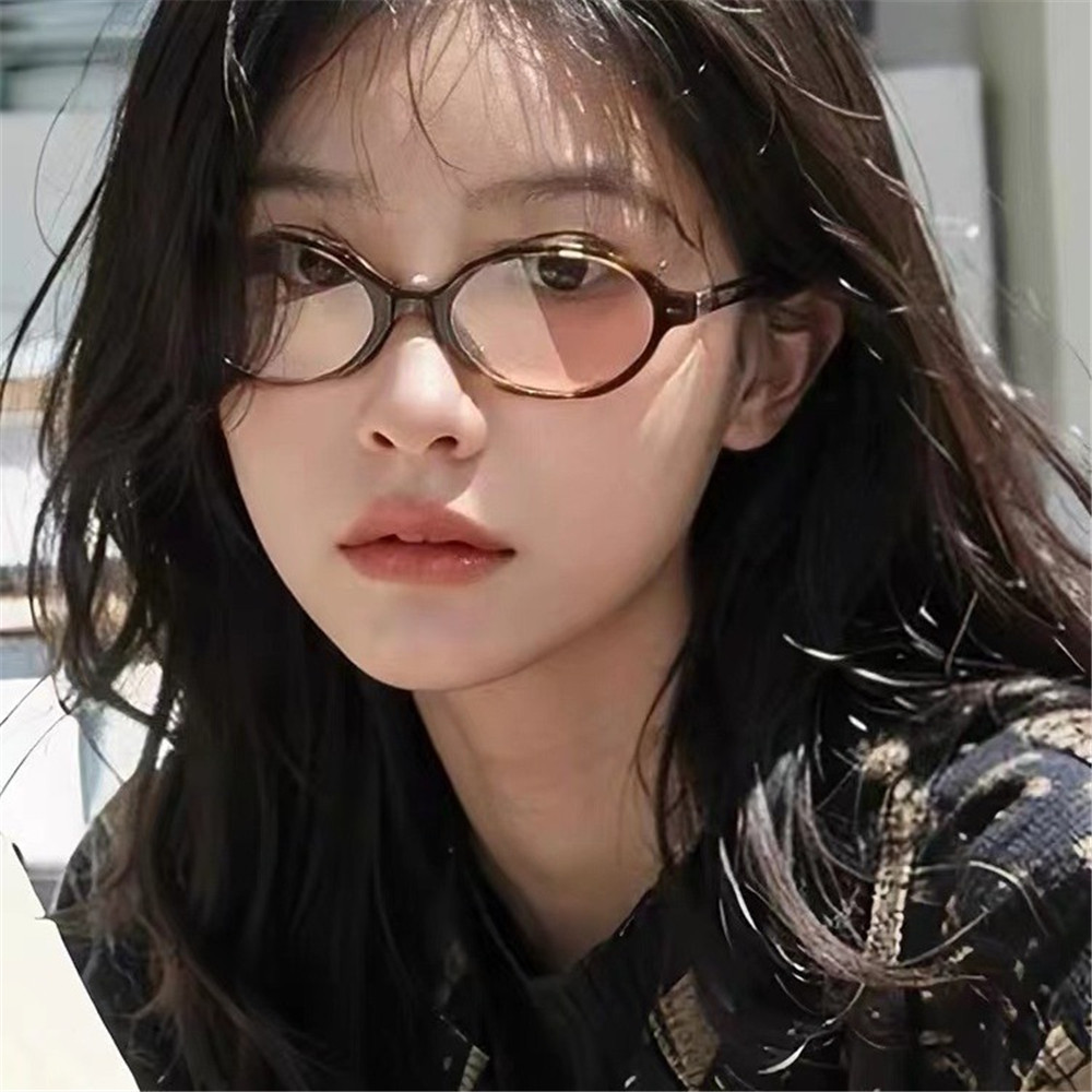 ใหม่ย้อนยุคเสือดาวพิมพ์แว่นตาที่ละเอียดอ่อนรูปไข่อารมณ์แว่นตาแฟชั่นที่เรียบง่ายอเนกประสงค์แว่นตา