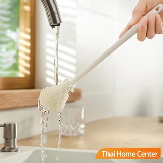 Thaihome แปรงล้างขวดซิลิโคน แปรงล้างแก้ว ขวดนม ที่ล้างขวด ด้ามจับยาว สําหรับทําความสะอาดถ้วยแก้ว bottle brush