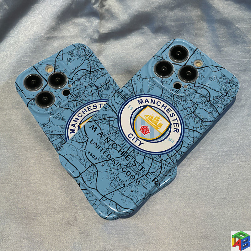 โลโก้ฟุตบอลแมนเชสเตอร์ซิตี้สําหรับiphone 16Pro 15/16Promaxเคสโทรศัพท์ฟิล์มiPhone11/12/13Pro Max 14plus 7/8plus Xsmax hard case