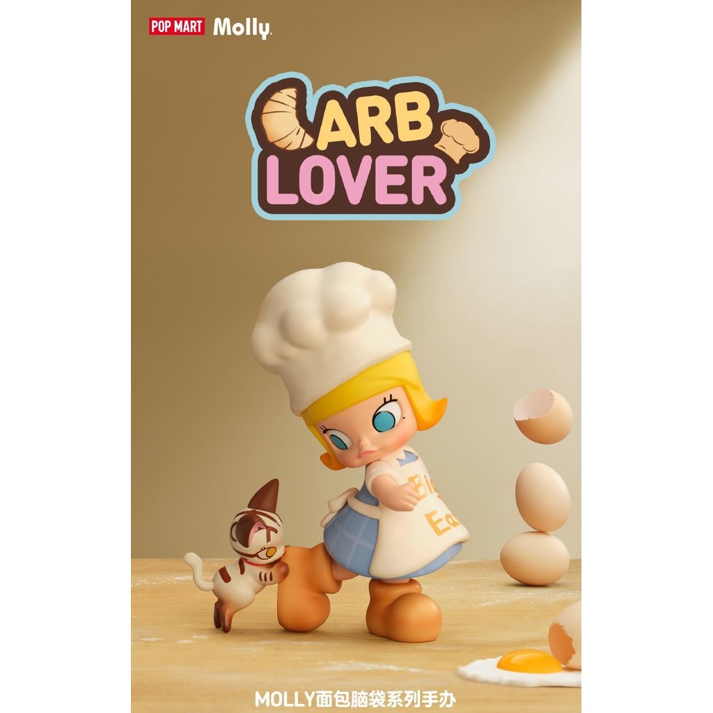 Popmart Official MOLLY Bread Head Series ของขวัญแฟชั่นอินเทรนด์ ของขวัญรูป