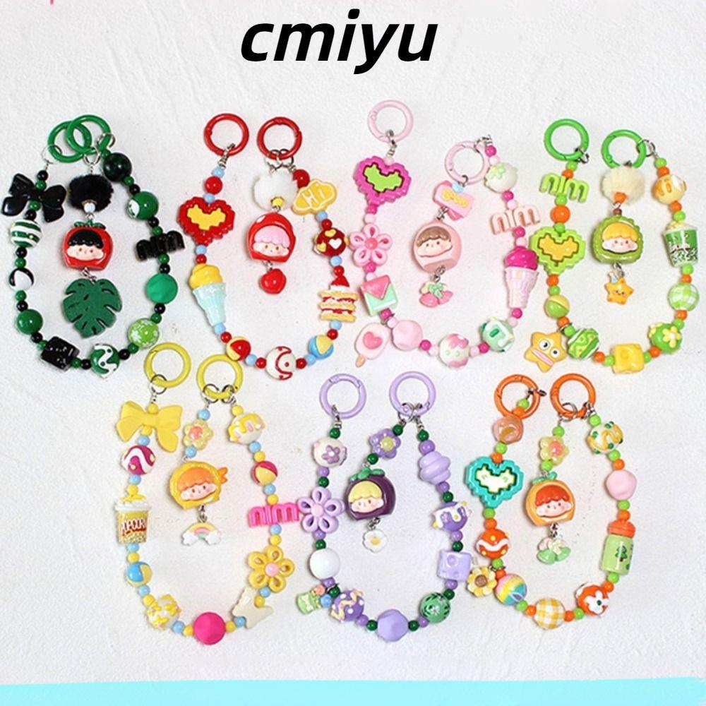 Cmiyu สายโทรศัพท ์ มือถือ , สายแขวน POP Mart Phone Charm Rope, Handmade สีสัน Anti-lost Mobile Chain Lanyard