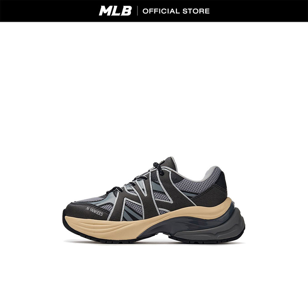 MLB รองเท้าผ้าใบ ยูนิเซ็กส์ Bigball Chunky Fielder Denim รุ่น 3ARNFLD4N 50BKS สีดำ