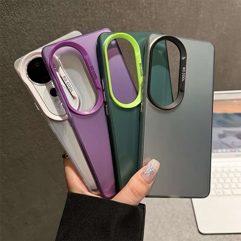 เคสโปร่งแสง เคสโทรศัพท์ สำหรับ Vivo V40/V40pro เคสกันกระแทกสีพื้นแบบเงา เปิดกล้องกันปุ่มขอบนิม หลังแข็ง