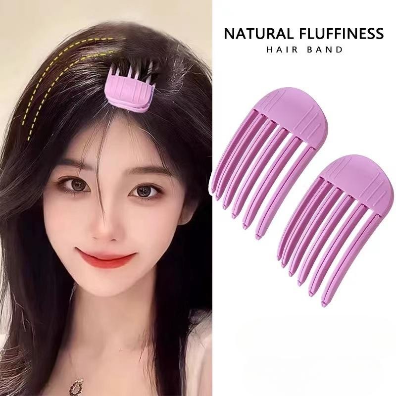 สิ่งประดิษฐ์ลมหวีพลาสติกขี้เกียจรากผมปุยไม่มีรอยต่อคลิปจัดแต่งทรงผมหน้าผากเรียบคลิป