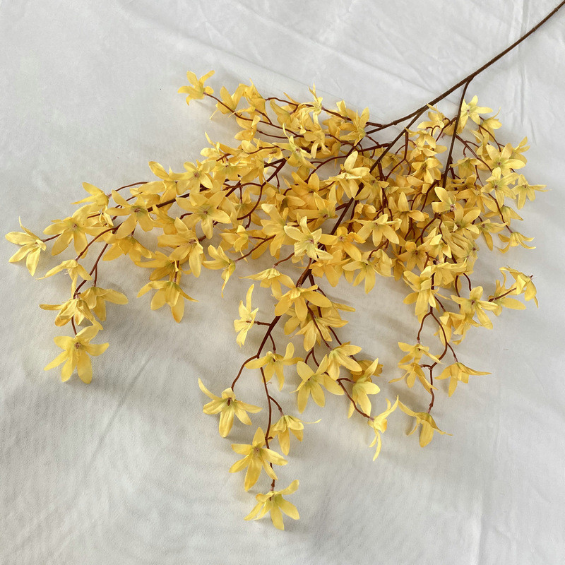 ฤดูใบไม้ร่วงสี Wenxinlan ดอกไม้จําลองห้องนั่งเล่นโต๊ะรับประทานอาหารเครื่องประดับตกแต่งการจัดดอกไม้ช่อดอกไม้ปลอมดอกไม้ผ้าไหมสดขนาดเล็ก - รูปที่ 5