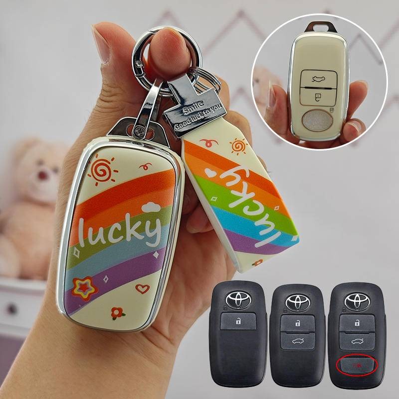 เคสกุญแจรถโตโยต้า Toyota yaris cross 2013 ativ raize Vios 2023 veloz wigo Avanza 2022-2024 เคสกุญแจร